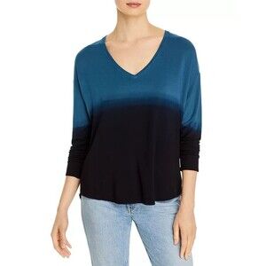 Majestic Filatures women Deluxe Tee Shirt sz 3 (Medium Large US) Marine Gradient